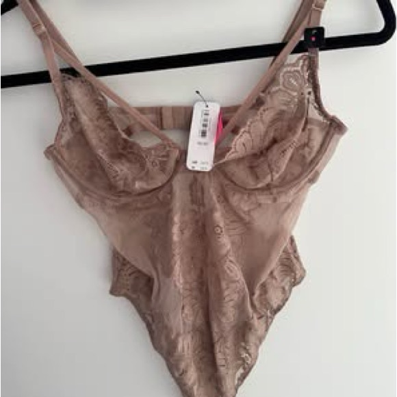Lace Bodysuit in Nude - Picture 1 of 1